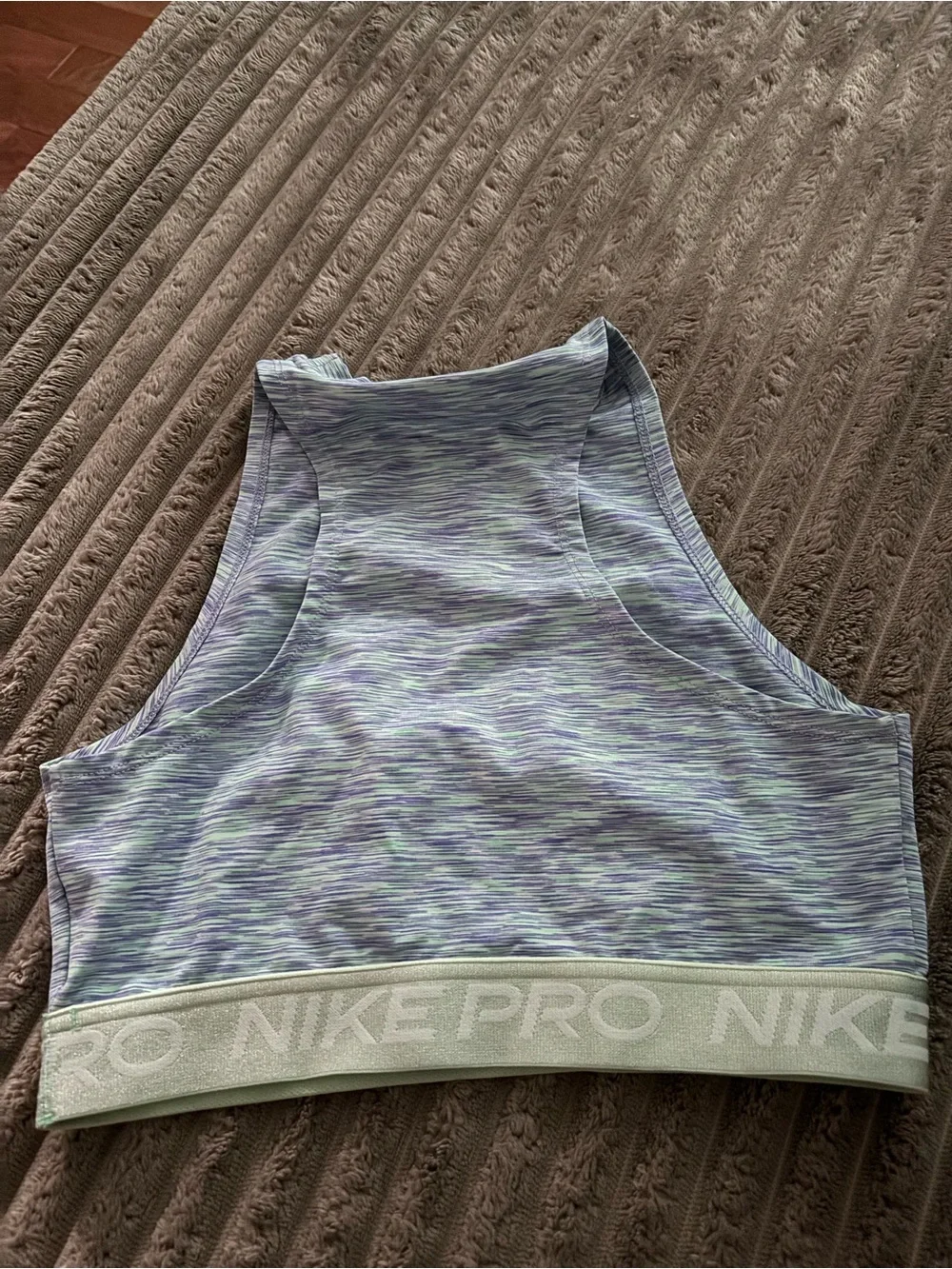 Nike Dri-FIT Heathered Mint and Lavender Short Sleeve Top